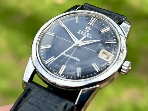 Vintage Men's Omega Seamaster - 1960 - Black Hair Dial - StSt - 166.009