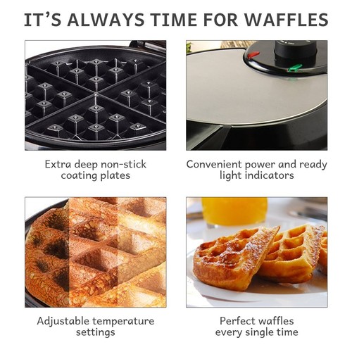 - FULL SIZE American Waffle Maker Iron Machine 700W I Electric I - Picture 2 of 5