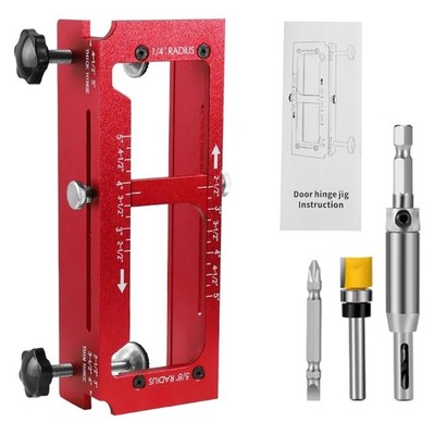 Hinge Mortising Jig Set Door Frame Stable Locator For Woodworking Projects
