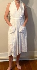 Marilyn Monroe -- with Pockets White Fit and Flare Dress Size Small 4 8