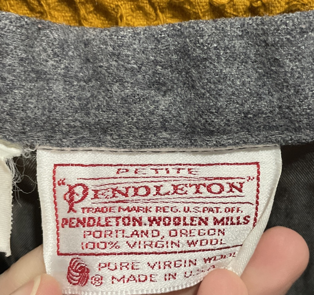 Vintage Pendleton Gray 100% Virgin Wool Trouser P… - image 7