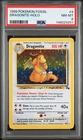 1999 POKEMON FOSSIL #4 DRAGONITE-HOLO PSA 8