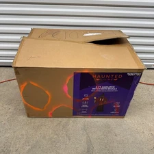 8-ft Animated Witch With Skulls Sams Costco Haunted Living COMPLETE NICE "Spirit