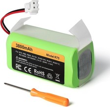 3800mAh RVBAT850 Replacement Battery 2 Prong for Shark Ion Robot Vacuums