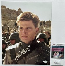 CASPER VAN DIEN SIGNED AUTOGRAPH STARSHIP TROOPERS 11X14 PHOTO +JSA COA