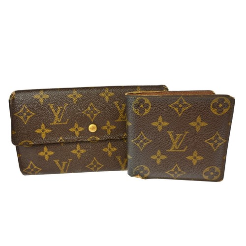 LOUIS VUITTON MONOGRAM WALLET 2SET M61215 M61665 XX36585