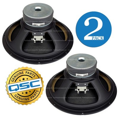 2 x QSC KSUB Subwoofer Factory 12'' Woofer Original Part OEM SP-000183-00