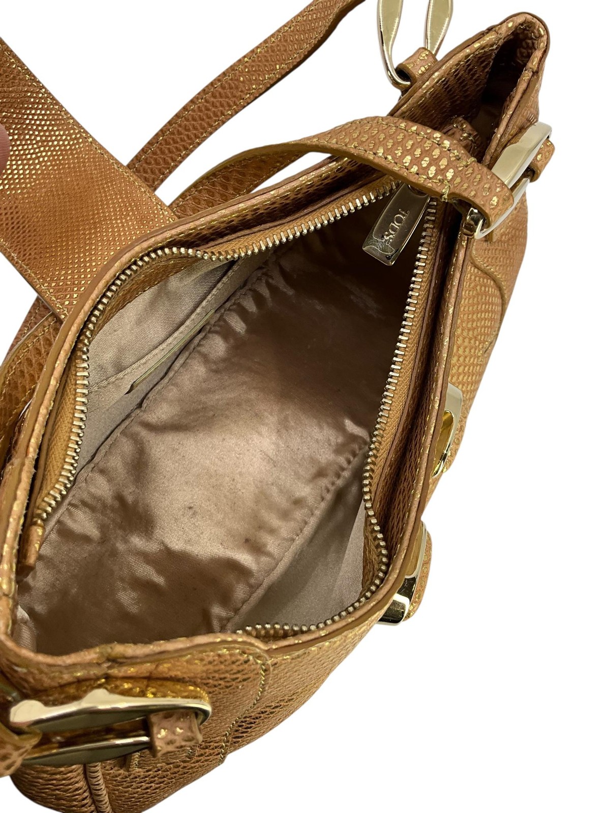 TOD'S Embossed Python Mini Handbag - image 9