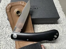 Moki Blakistons Fish Owl Lockback Folding Knife 3" AUS-8 Steel Blade