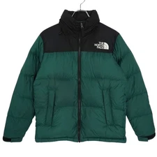 The North Face Down Jacket Nuptse Nd91841 Men M Green Used MOLO-0