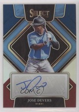2022 Panini Select Signatures Tri-Color Prizm 19/99 Jose Devers #S-JD Auto fm0