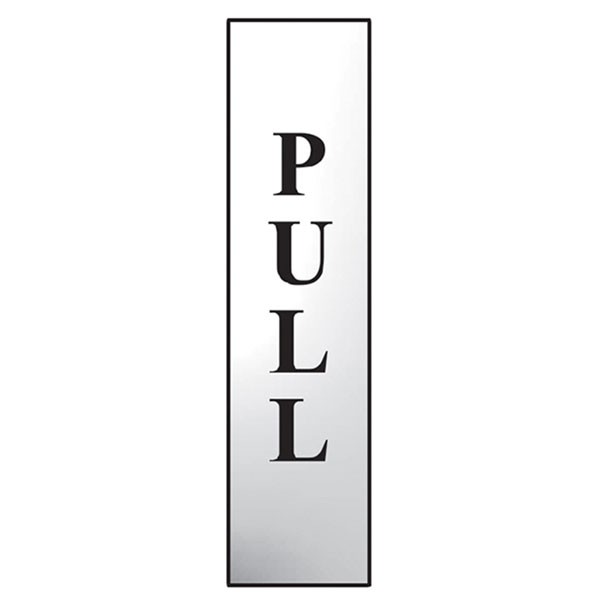 Scan Pull Vertical - Polished Chrome Effect 50 x 200mm