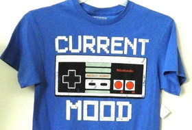 NWT Current Mood NES NINTENDO CONTROLLER Retro-Gamer TEE Men's Size S, L NWT