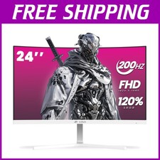 24" Curved Gaming Monitor, 200Hz Refresh Rate, FHD 1920x1080