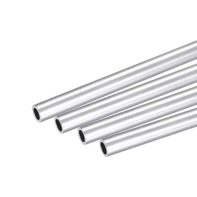 6063 Aluminum Round Tube 8mm OD 6mm Inner Dia 250mm Length Pipe Tubing 4 Pcs