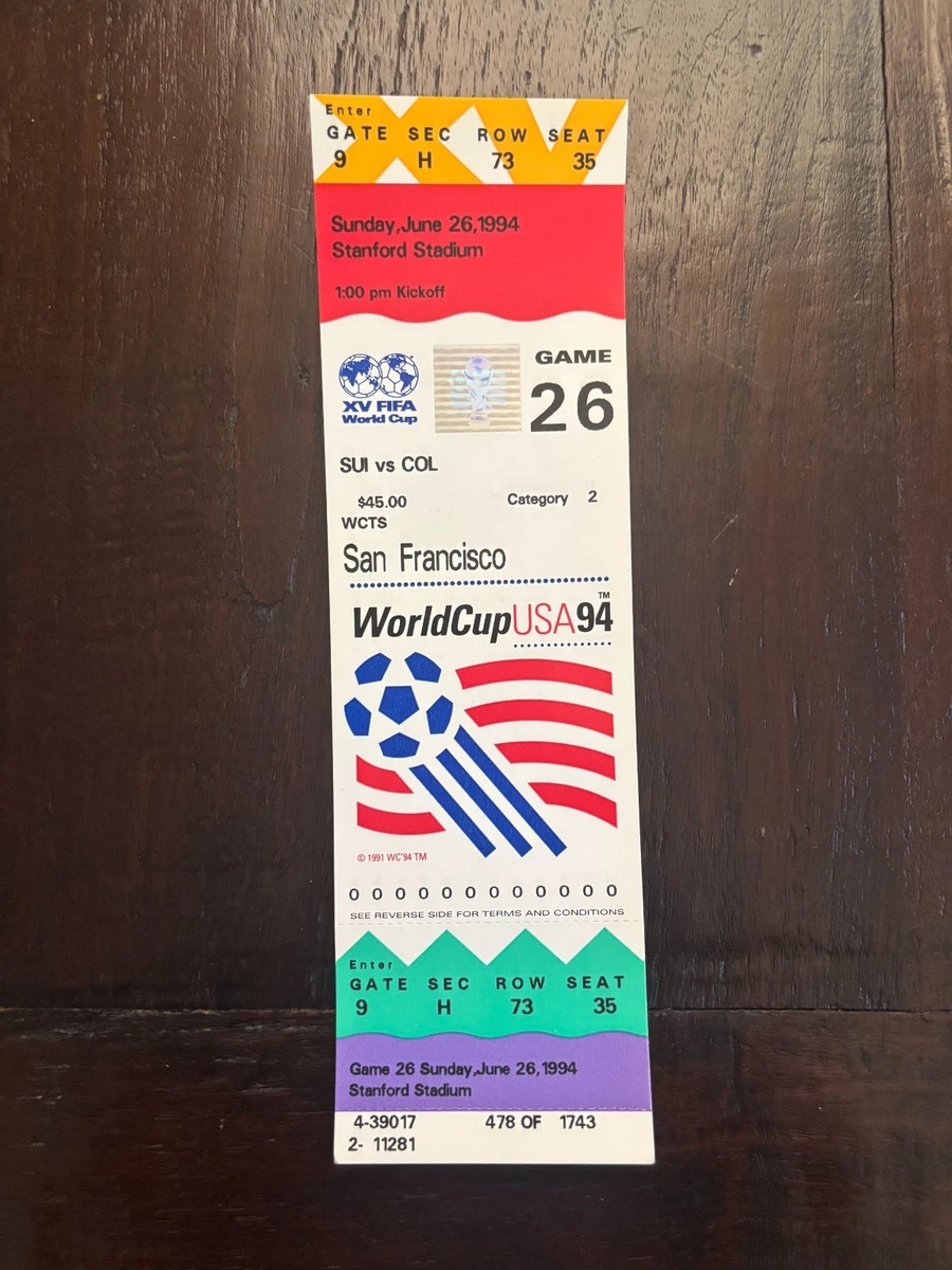 World Cup Ticket In Vintage Sports Ticket Stubs for sale | eBay