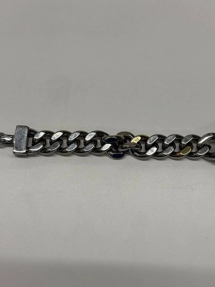 Pulsera Cadena Diesel Unisex Metal Joyería Accesorios Foto 3 de 4