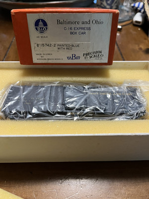 HO Precision brass REA C-16 Express Box Car 15742.2 Factory Painted B&O