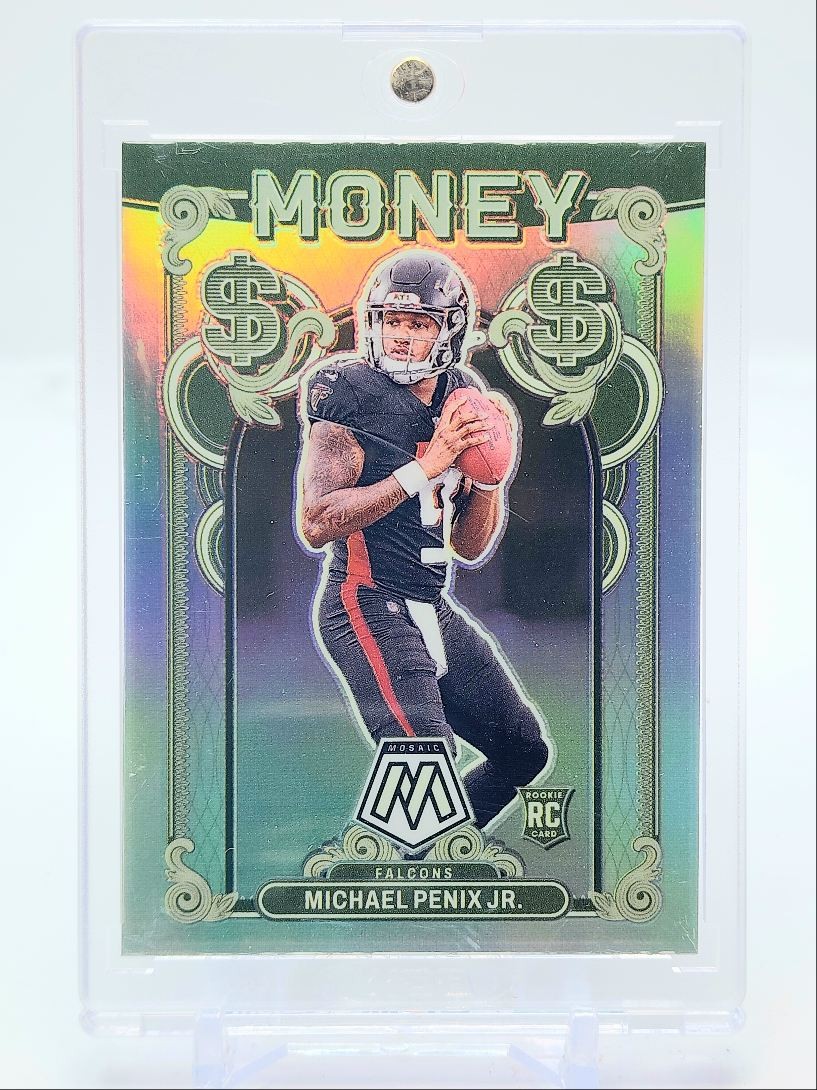 MICHAEL PENIX JR. 2024 MOSAIC MONEY ROOKIE CASE HIT SSP FALCONS RC Q4370