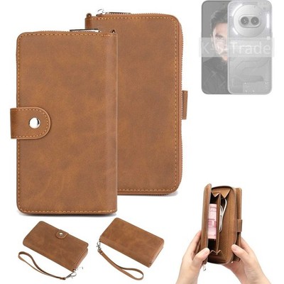 Portemonnee Handy-Hülle für Nothing Phone (2a) Plus Schutzhülle Case braun