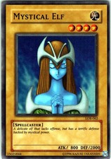Mystical Elf Unl Super Rare The Legend of Blue Eyes White Dragon LOB-062 LP