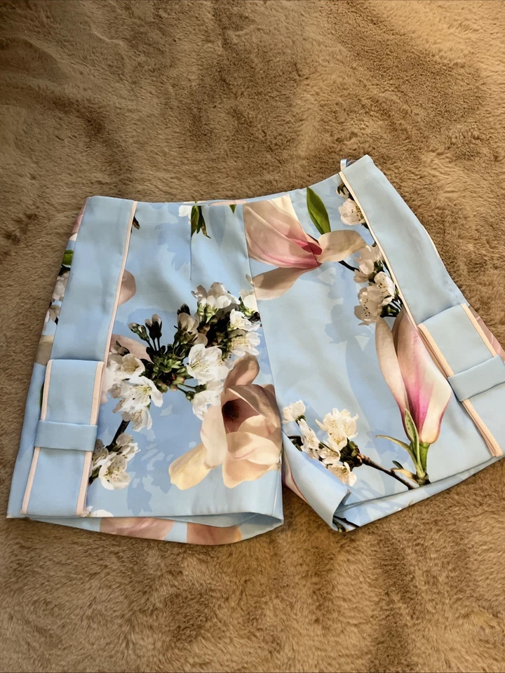 Ted Baker Ladies Saintat Harmony Bow-Detail Shorts - Size Ted 0 - RARE - Image 4 of 4