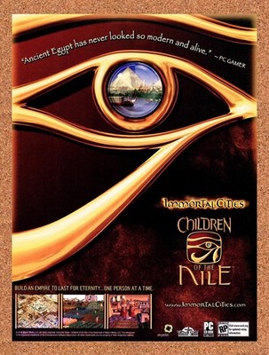 2004 Immortal Cities Children Of The Nile PC Original Advertisement / Promo v1