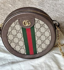 Gucci Ophidia GG Web Crossbody Mini Brown Canvas/Leather