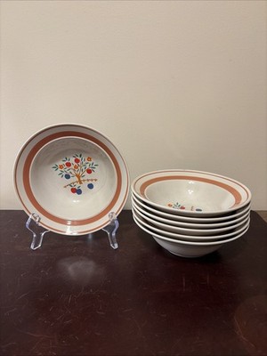 Set Of 7  Hearthside The Museum Collection EDEN Stoneware Soup Bowls 6 3/4  READ