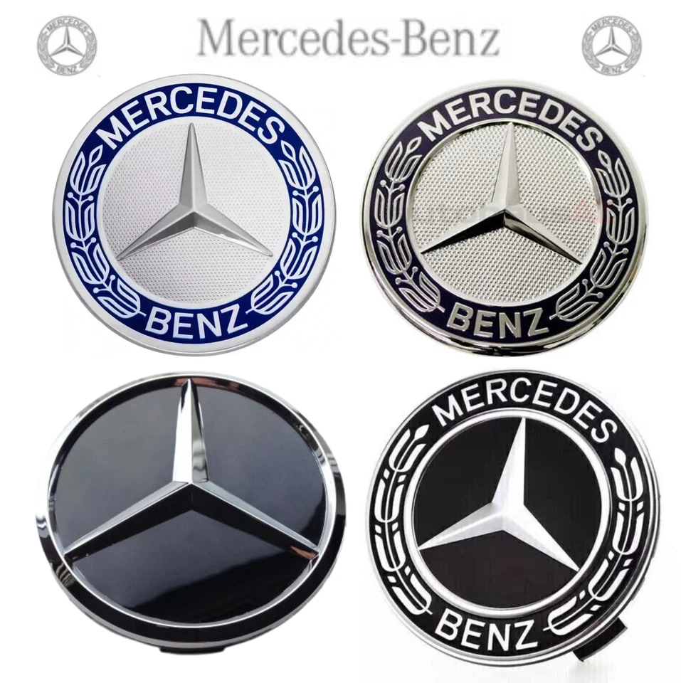 Mercedes Alloy Wheel Centre Hub Caps 75mm AMG A B C E S M Class ML CLA GLA SLK - Image 1 of 1