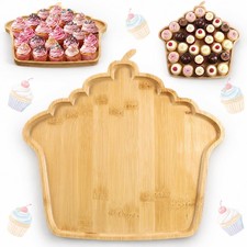 1 Pcs Wooden Cupcake Baby Shower Decorations Cupcake Charcuterie Boards Girl ...