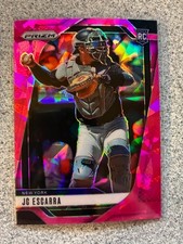 2025 Panini Prizm #117 JC Escarra Pink Ice Prizms New York Yankees