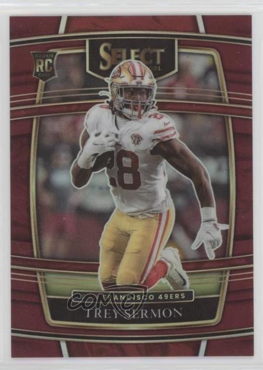 2021 Panini Select Concourse Maroon Prizm 125/149 Trey Sermon #68 0u2j
