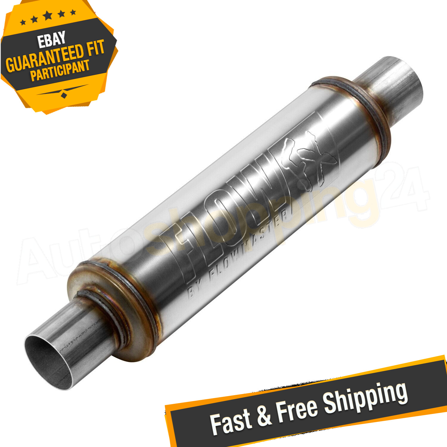 Flowmaster 71415 2.25" In/Out Stainless Steel Round Body FlowFX Muffler