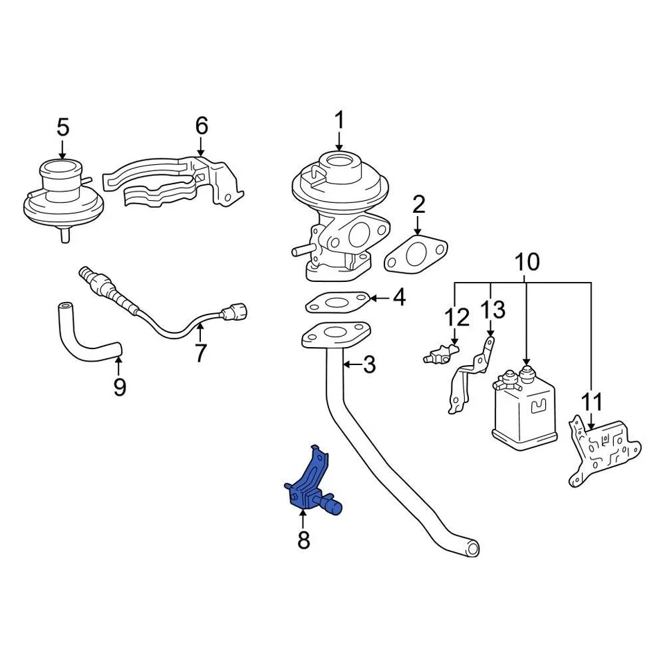 For Toyota Camry 1997-1999 Toyota 9091012271 Vapor Canister Bracket — 第 3/4 张图片