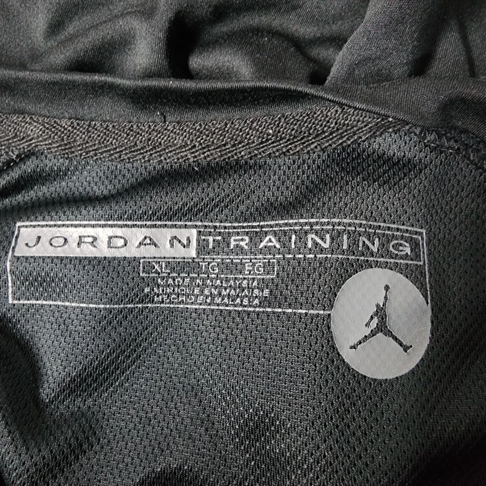 Camisa Jordan Entrenamiento Manga Larga Negra XL Hombres Dri-Fit Elastizada Pullover Jumpman Foto 4 de 4