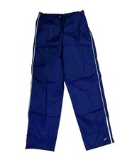 VINTAGE NIKE TRACK PANTS WOMENS SMALL NAVY BLUE LIGHTWEIGHT