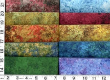 Earth Jewels Blender Jelly Roll 40 - 2.5" Strips Quilting & Sewing Fabric