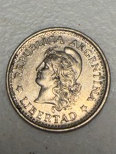 1957 Argentina 20 Centavos Coin