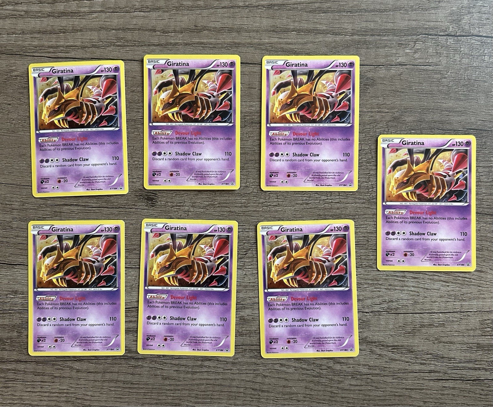 Pokémon Giratina Holo Rare Black Star Promo LP XY184 Near Mint