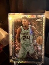 Topps Chrome 2025-26 X-Fractor Brandon Miller #89 Charlotte Hornets NBA Card