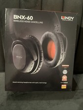 Image of Lindy BNX-60 Active Noise Cancelling Bluetooth Headphones - Black/Red