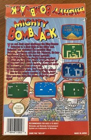 NES ~ MIGHTY BOMB JACK ~ Nintendo Game NES-BJ-AUS Game Cart + Sleeve + Box Pal A
