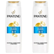 Image of Pantene Classic Clean 3 in 1 Shampoo , Conditioner and Treatment - 2×400ml