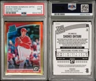 Shohei Ohtani 2018 Panini Donruss Optic Red/Yellow Rated Rookie #176 PSA 9 MINT