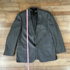 Hart Schaffner Marx Hayroop's 48XL Big Tall Pinstripe Blazer Union USA Made #9B