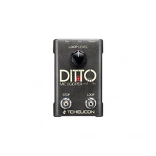 TC Helicon DITTO MIC LOOPER Easy to Use Two-Button Looper Pedal for Vocals an...