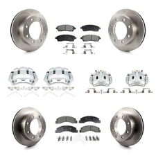 Front Rear Brake Rotors Pads Calipers Kit for Ford F-250 Super Duty Excursion 20