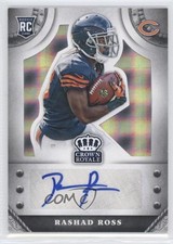 2014 Crown Royale Rookie Signatures Silver Plaid 91/99 Rashad Ross Auto 9ta