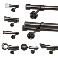 Gardinenstange Vorhangstange 19mm 1-läufig/2-läufig Onyx Design Metall